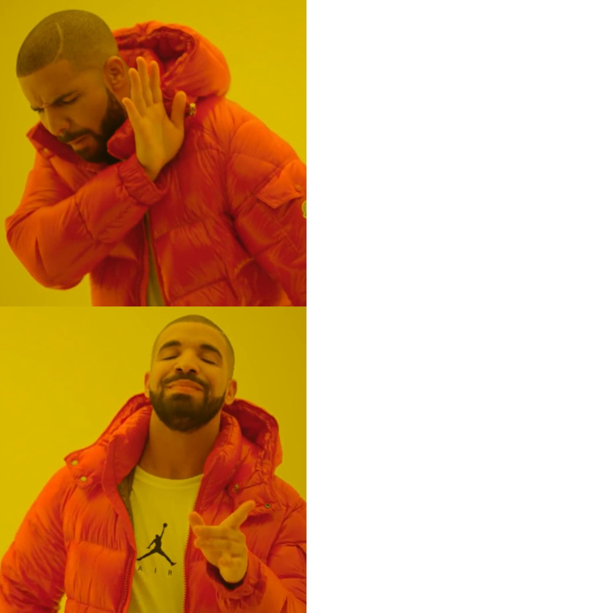 Drake Hotline Bling meme about Stella & Chewy's