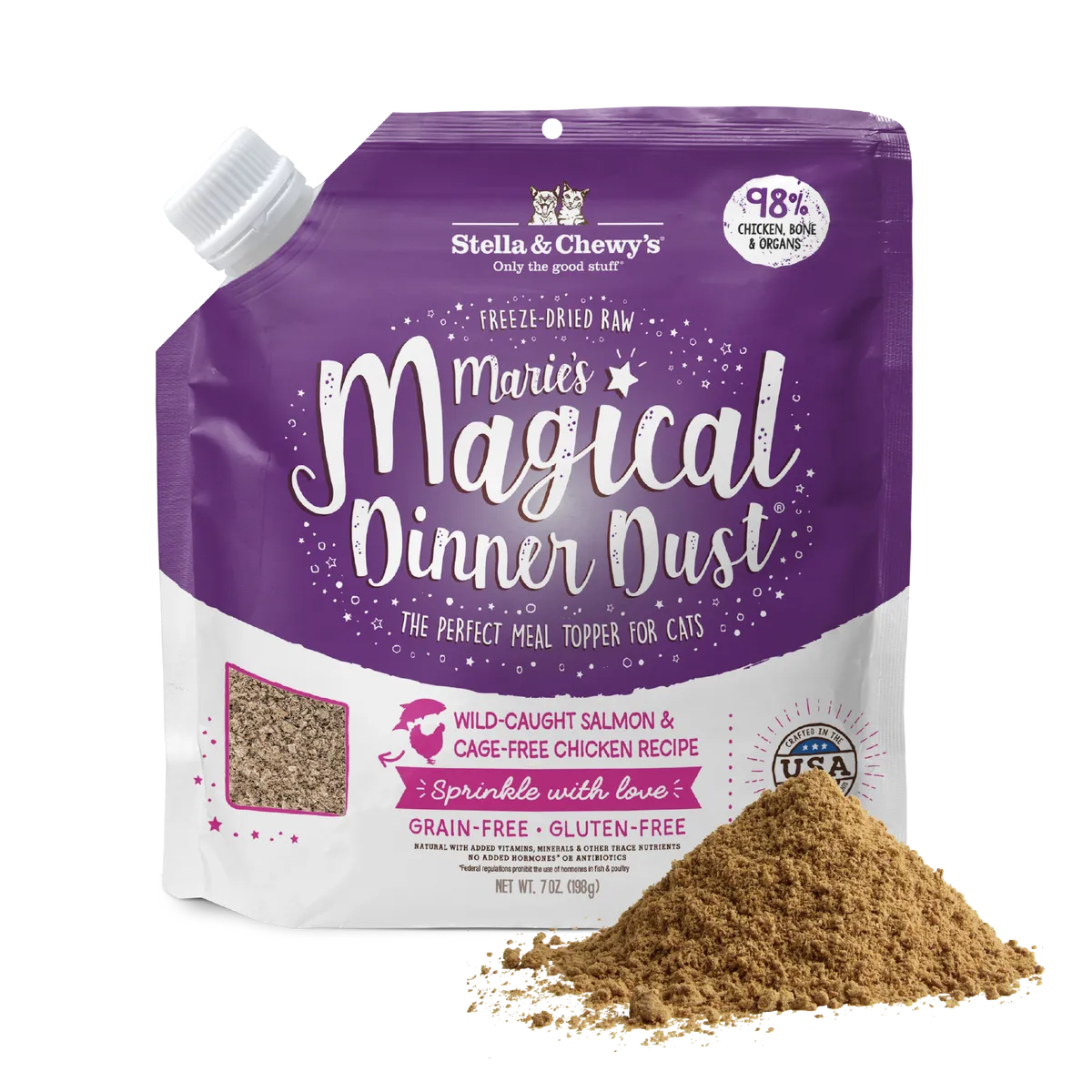 Marie’s Magical Dinner Dust Cage-Free Chicken for Cats pouch