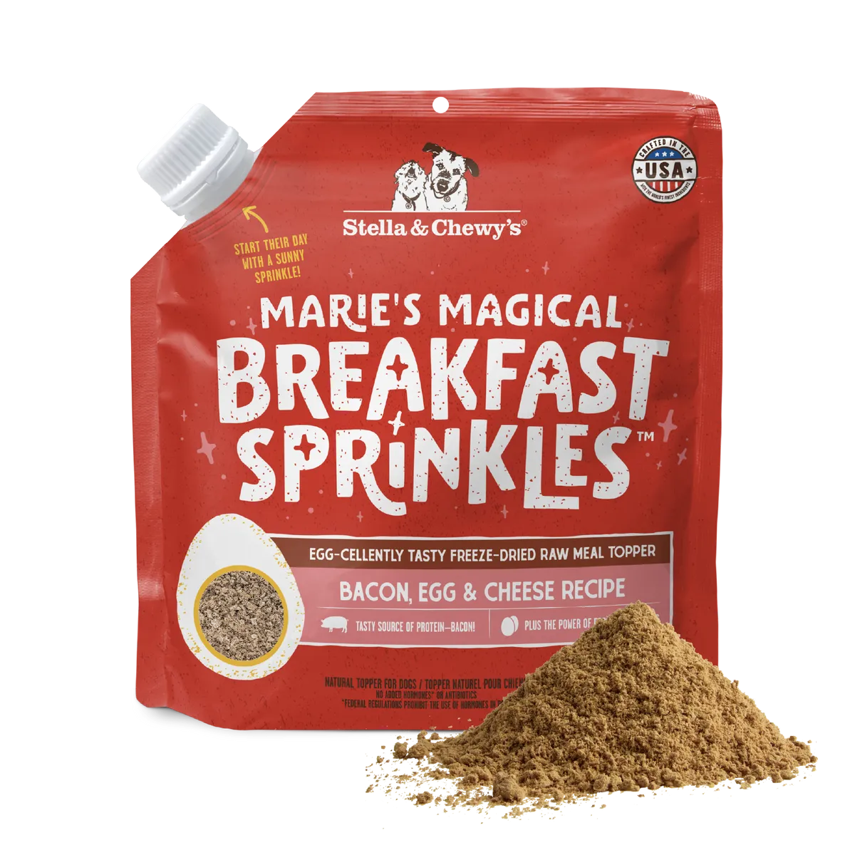 Marie’s Magical Breakfast Sprinkles Bacon, Egg & Cheese pouch