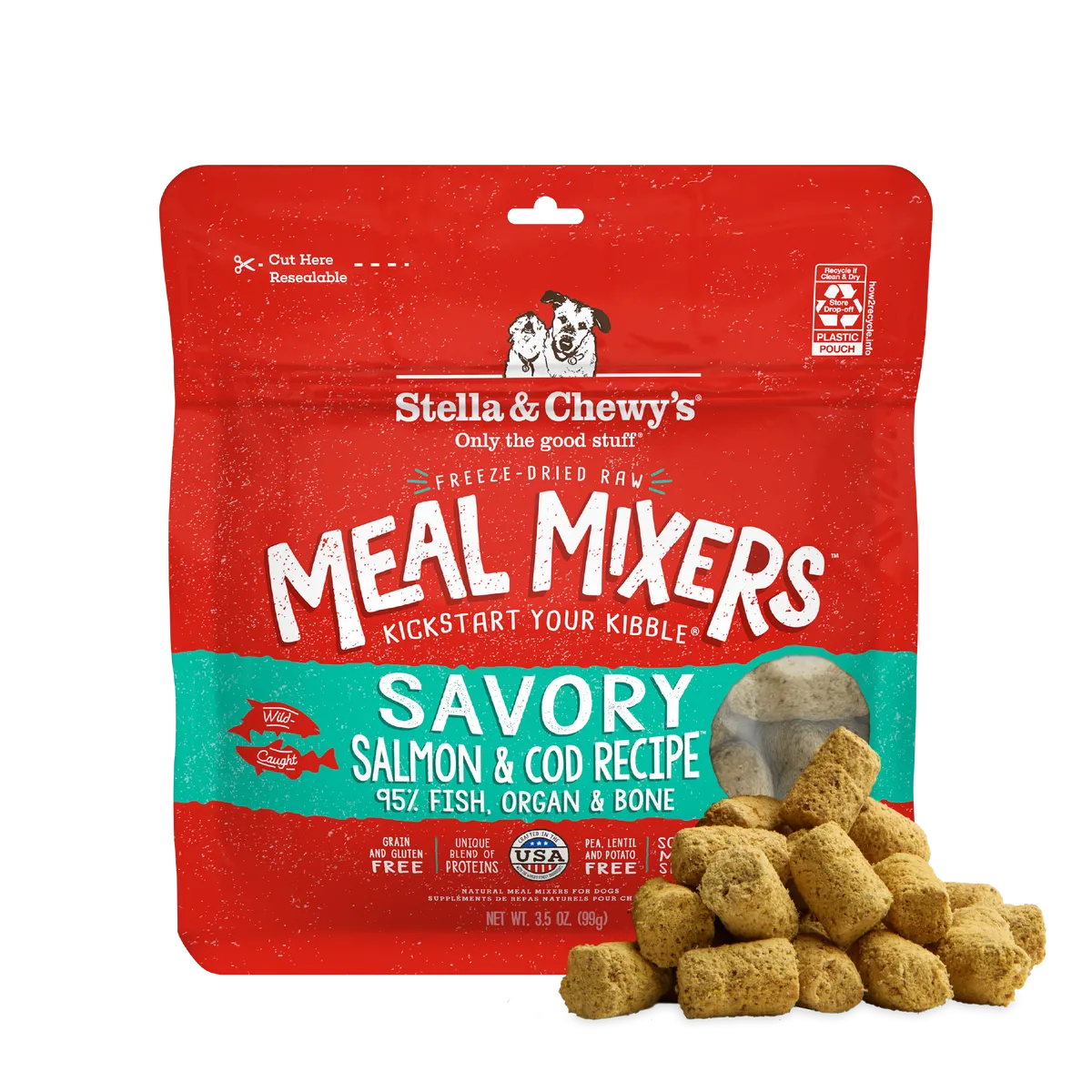 Savory Salmon & Cod Meal Mixers pack