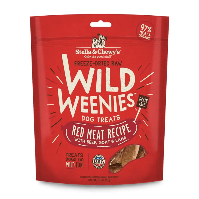 Red Meat Wild Weenies for Dogs pouch